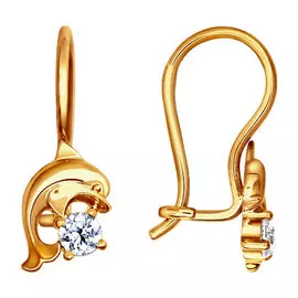 Серьги Фианит