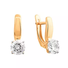 Серьги Фианит Swarovski,