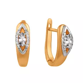 Серьги фианит У21-0066-11-01