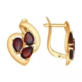 Серьги Гранат