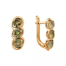 Серьги Хризолит