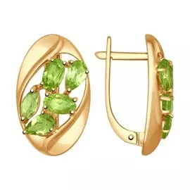 Серьги Хризолит