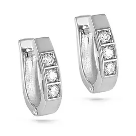 Серьги из белого золота с бриллиантами 12-1895-1000