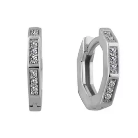 Серьги из белого золота с бриллиантами 21-9080-12-02