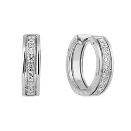 Серьги из белого золота с бриллиантами 21-9128-12-02