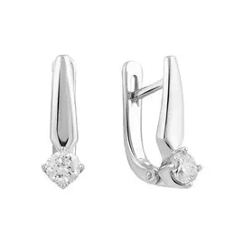 Серьги из белого золота с бриллиантами 21-9327-12-02