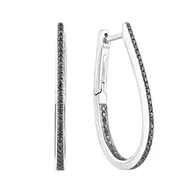 Серьги из белого золота с бриллиантами 21-9410-12-61