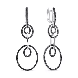 Серьги из белого золота с бриллиантами 3553-20901