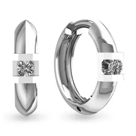 Серьги из белого золота с бриллиантами 5601504