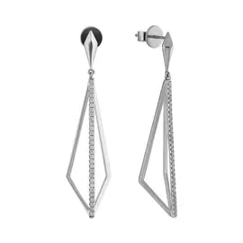 Серьги из белого золота с бриллиантами G2-002-15-02