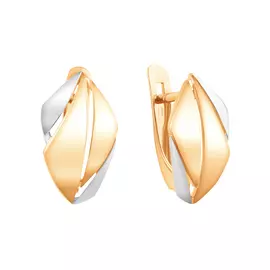 Серьги из красного и белого золота 20-1626-10-00