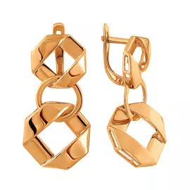 Серьги из красного золота 003872-1000