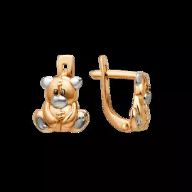 Серьги из красного золота 006672-1002