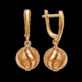 Серьги из красного золота 009082-1000