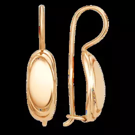 Серьги из красного золота 011502-1000