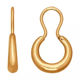 Серьги из красного золота 020019