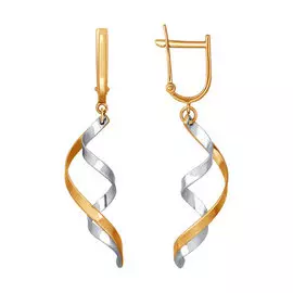 Серьги из красного золота 021185