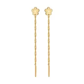 Серьги из красного золота 024389