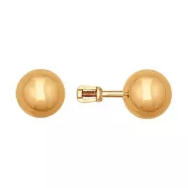 Серьги из красного золота 026789