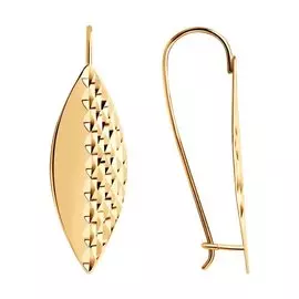 Серьги из красного золота 027131