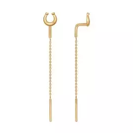 Серьги из красного золота 027154