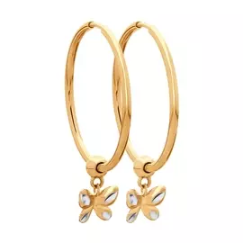 Серьги из красного золота 028022