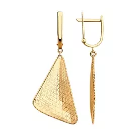 Серьги из красного золота 028084