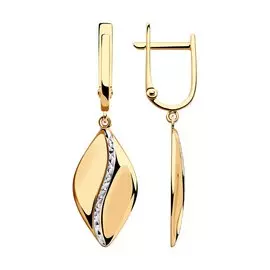 Серьги из красного золота 028381