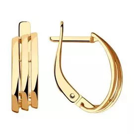 Серьги из красного золота 028606