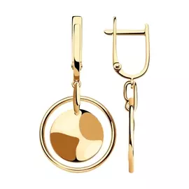 Серьги из красного золота 028660