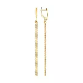 Серьги из красного золота 028784