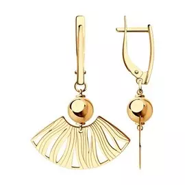 Серьги из красного золота 028840