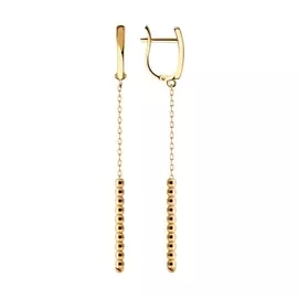 Серьги из красного золота 028846