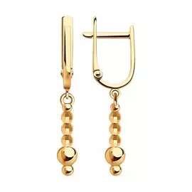 Серьги из красного золота 028850