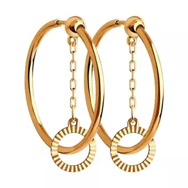 Серьги из красного золота 028858