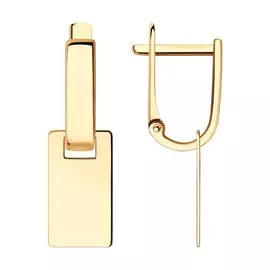 Серьги из красного золота 028875