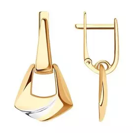 Серьги из красного золота 029069