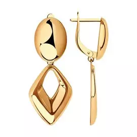 Серьги из красного золота 029244