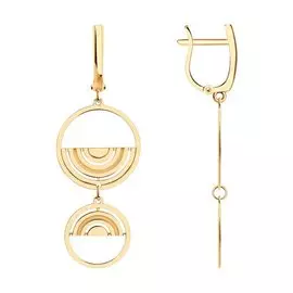 Серьги из красного золота 029313