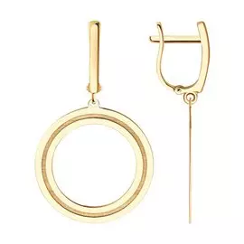 Серьги из красного золота 029320