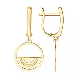 Серьги из красного золота 029330