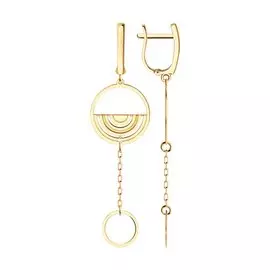 Серьги из красного золота 029336