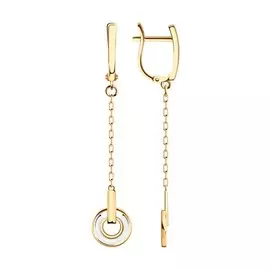 Серьги из красного золота 029354