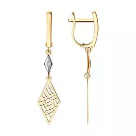 Серьги из красного золота 029390