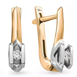 Серьги из красного золота 0601324