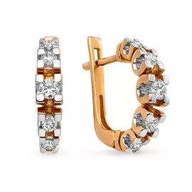 Серьги из красного золота 0601355
