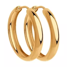 Серьги из красного золота 140016