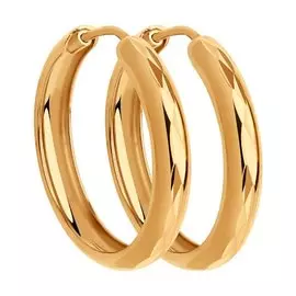 Серьги из красного золота 140019