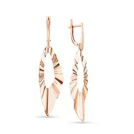 Серьги из красного золота 2000014