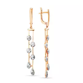 Серьги из красного золота 2000048